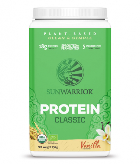 Bottle with Sunwarrior Classic Protein