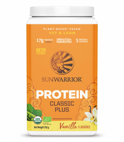 Bottle with Sunwarrior Classic Protein Plus