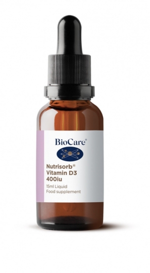 BioCare Nutrisorb Vitamin D3 400IE 15 ml i gruppen Kosttillskott / Vitaminer / D-vitamin hos Vitaminer.nu (1151)