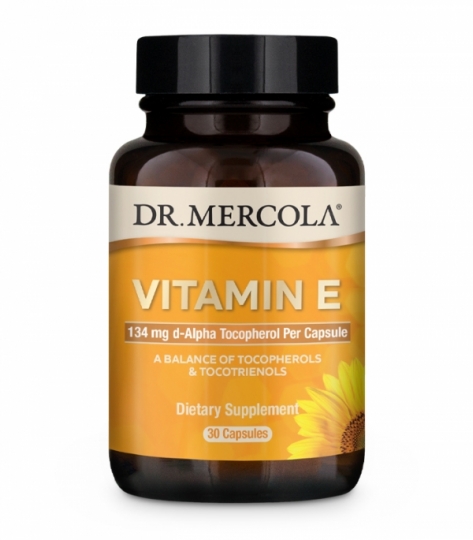 Dr. Mercola E-Vitamin 200IE 30 kapslar i gruppen Kosttillskott / Vitaminer / E-vitamin hos Vitaminer.nu (1220)