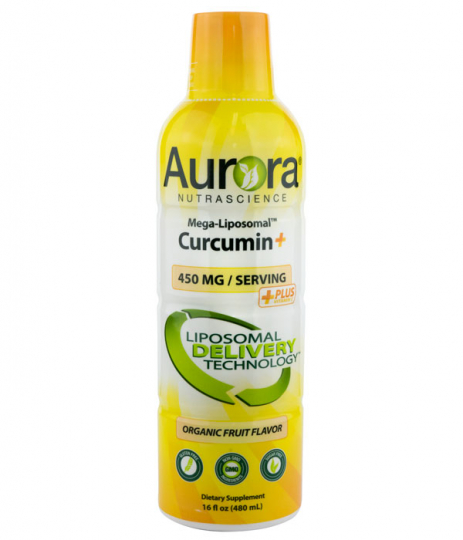 Bottle with Aurora Curcumin+