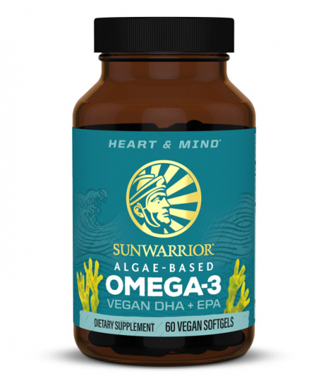 Jar with Sunwarrior Vegan Omega-3