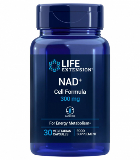 Bottle with Life Extension NAD+ 300 mg