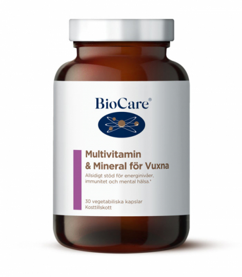 BioCare Adult Multivitamins & Minerals 30 kapslar in the group Supplements / Vitamins / Multivitamins at Vitaminer.nu (1467)