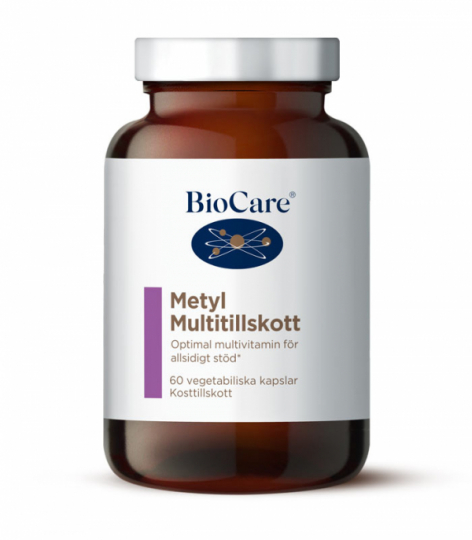 Bottle with BioCare Metyl Multitillskott