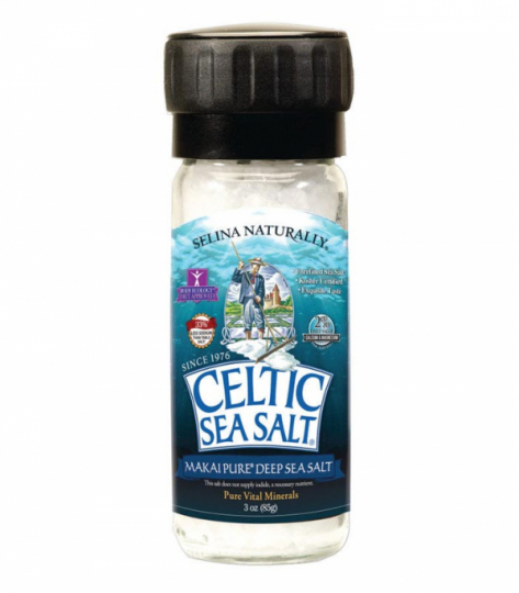 Salt mill with Celtic Makai Salt