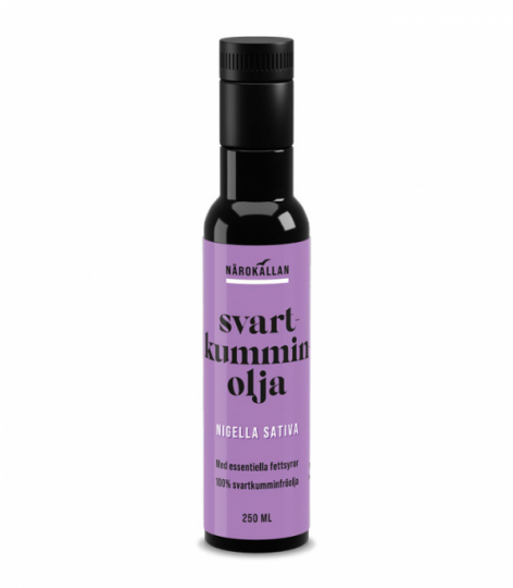 Bottle with Närokällan Black Cumin Oil