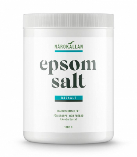 Tub with Närokällan Epsom Salt