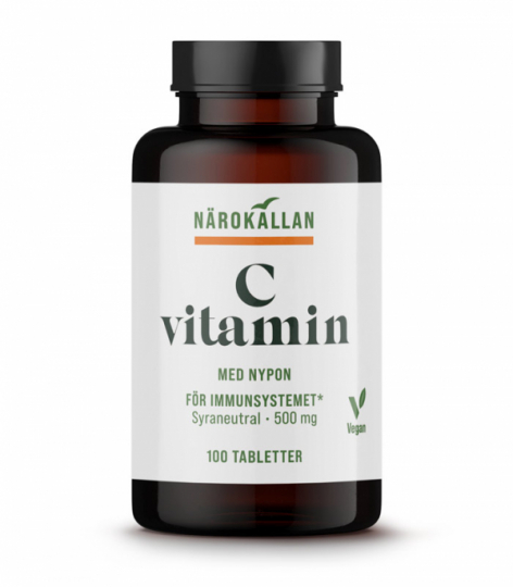 Bottle with N�rok�llan C-vitamin 500 mg