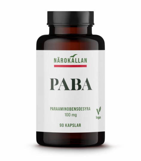 Bottle with N�rok�llan PABA 100 mg
