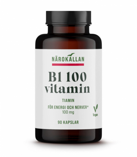 Bottle with N�rok�llan B1 100 mg