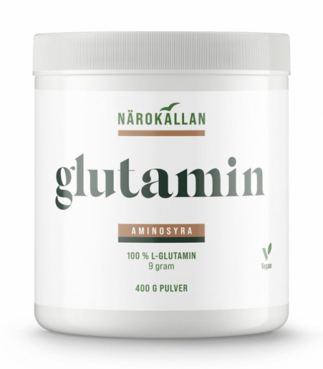 Tub with Närokällan Glutamine 400 g
