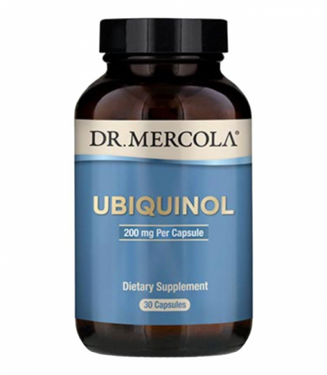 Bottle with Dr. Mercola Ubiquinol 200 mg