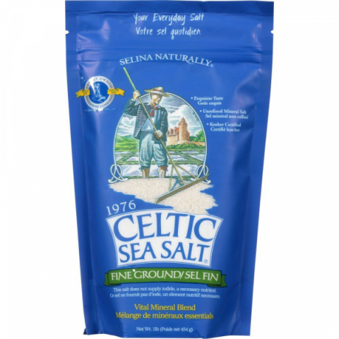 Celtic Sea Salt Fine ground 454 g in the group Food / Food / Salt at Vitaminer.nu (1950)