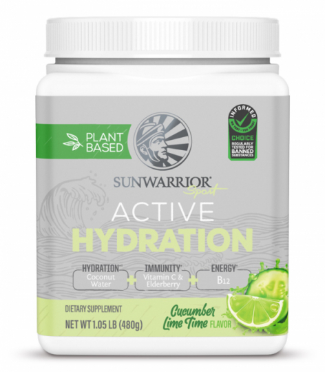 Tub with Sunwarrior Active Hydration Cucumber Lime