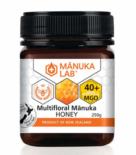 Jar with Manuka Lab Manuka honey MGO 40+ 250 g