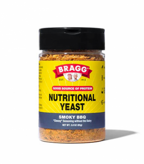 Jar with Bragg Nutritional Yeast BBQ