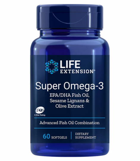 Burk med Life Extension Super Omega-3 