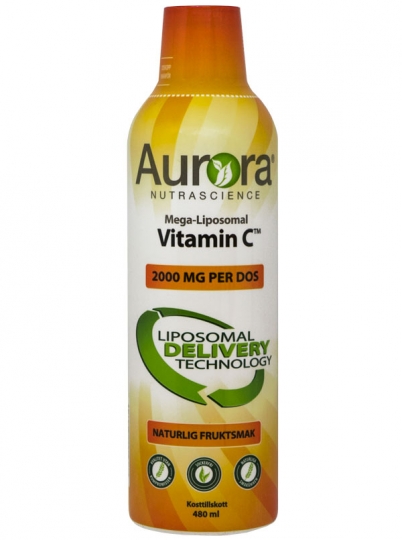 Aurora Mega Liposomal C 2000 mg 480 ml  i gruppen Kosttillskott / Vitaminer / Liposomalt hos Vitaminer.nu (692)
