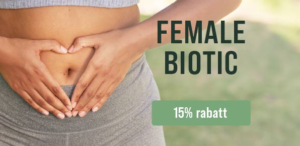 Female Biotic - mj�lksyrabakterier f�r kvinnor. Just nu 15% rabatt!